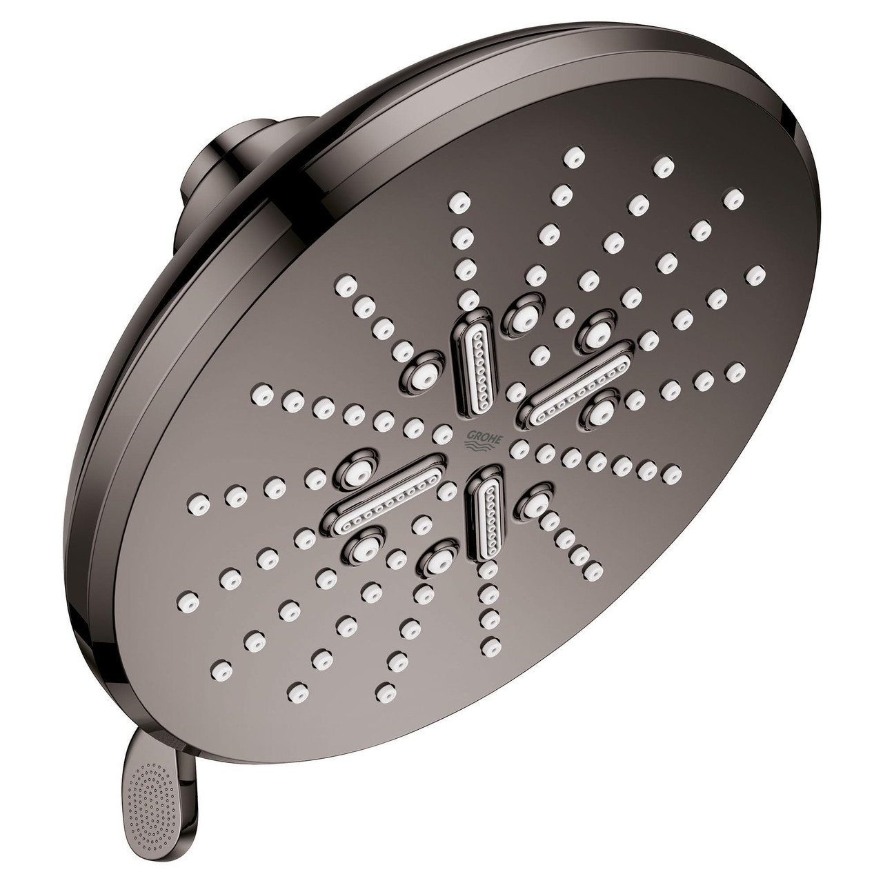 Grohe Rainshower 26789A00 Shower Head, 6-1/2" - 3 Sprays, 1.75gpm in Grohe Hard Graphite