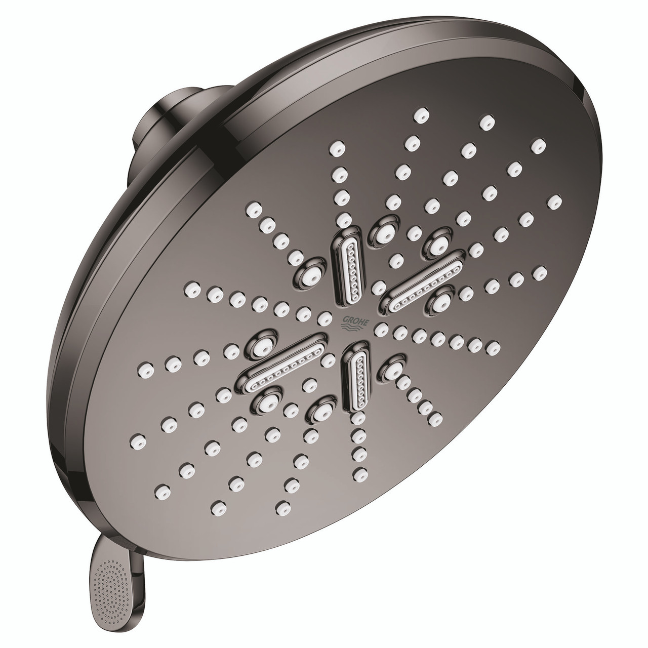 Grohe Rainshower 26789A00 Shower Head, 6-1/2" - 3 Sprays, 1.75gpm in Grohe Hard Graphite