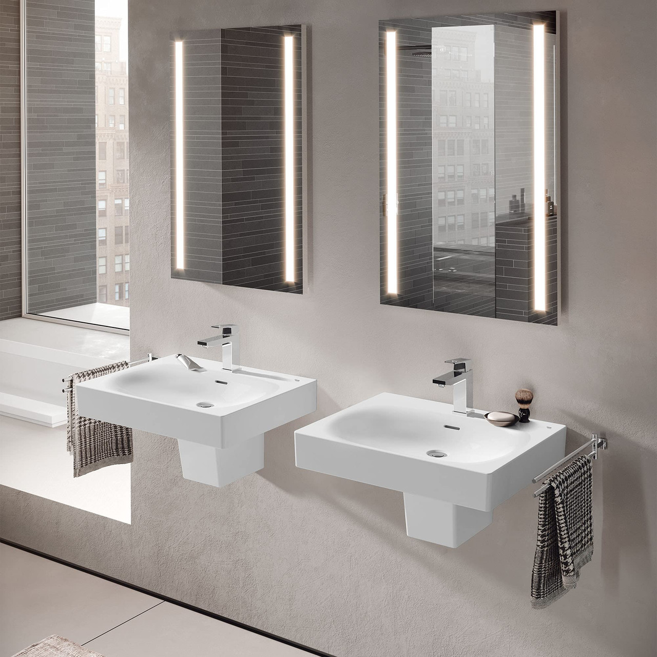 Grohe Eurocube 39657000 Wall Mount Shroud in Grohe Alpine White