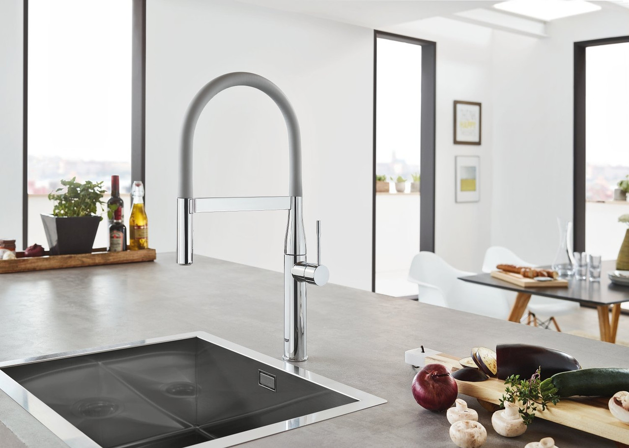 Grohe Essence 30321XC0 GrohFlexx Kitchen Hose Spout in Grohe Matte Dark Grey
