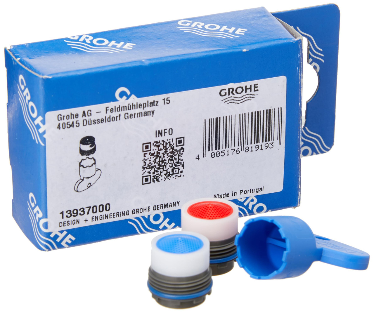 Grohe Repair Parts 13937000 Mousseur Set in Grohe Chrome