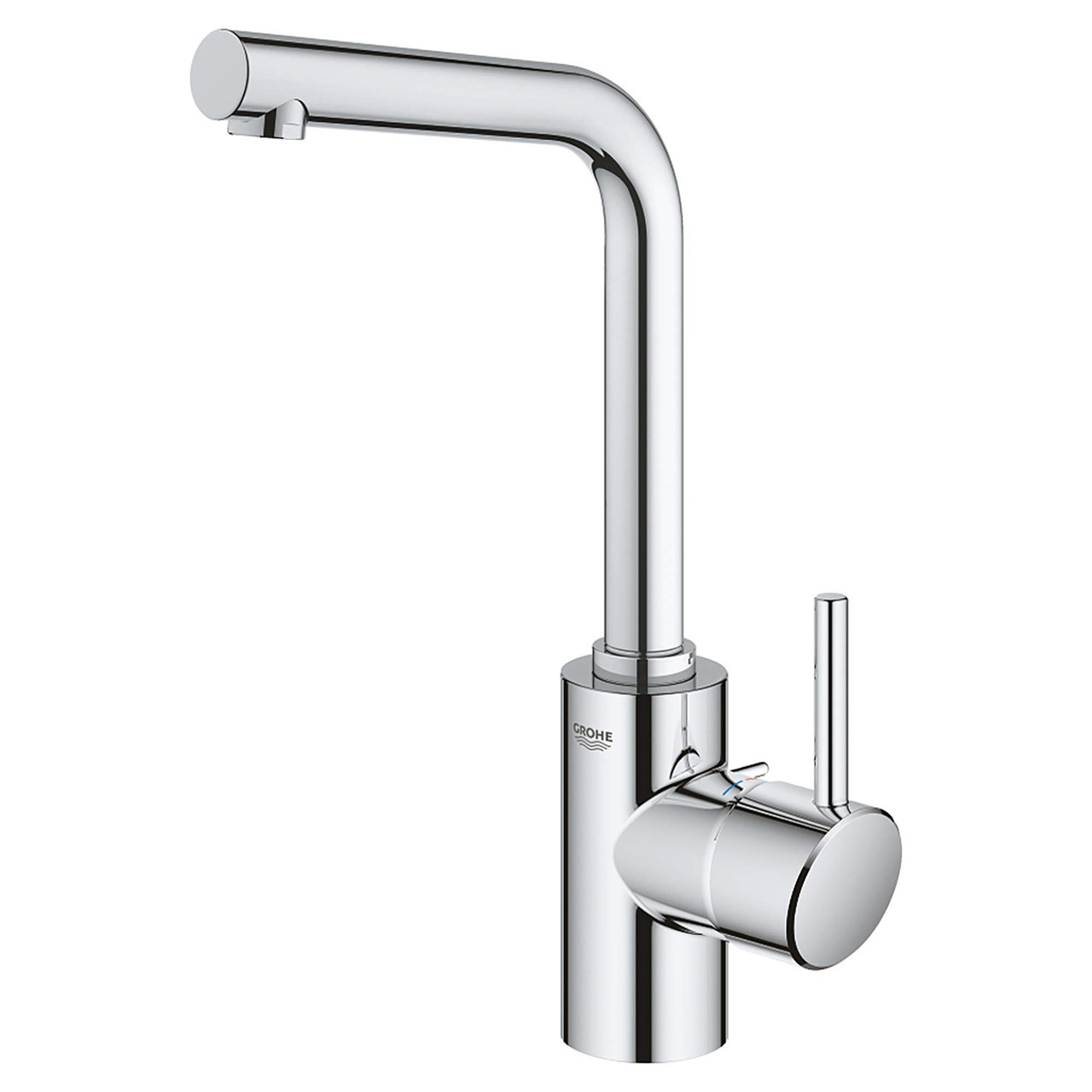 Grohe Concetto 23737002 Single Hole Single-Handle L-Size Bathroom Faucet 1.2 GPM in Grohe Chrome