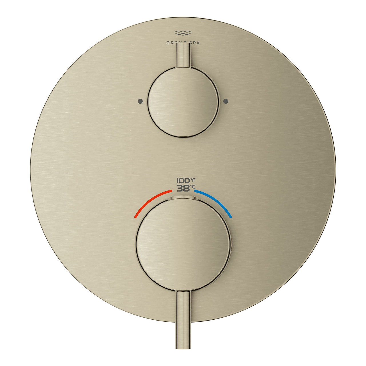 Grohe Atrio 24361EN0 Dual Function 2-Handle Thermostatic Valve Trim in Grohe Brushed Nickel