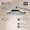 Grohe Tempesta 26715000 250 Rain Shower Head, 9 7/8" - 1 Spray, 1.75 gpm in Grohe Chrome