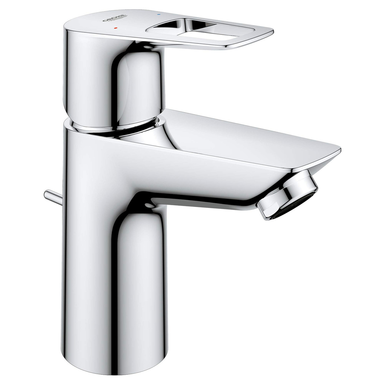 Grohe Bauloop 23084001 Single Hole Single-Handle S-Size Bathroom Faucet 1.2 GPM in Grohe Chrome