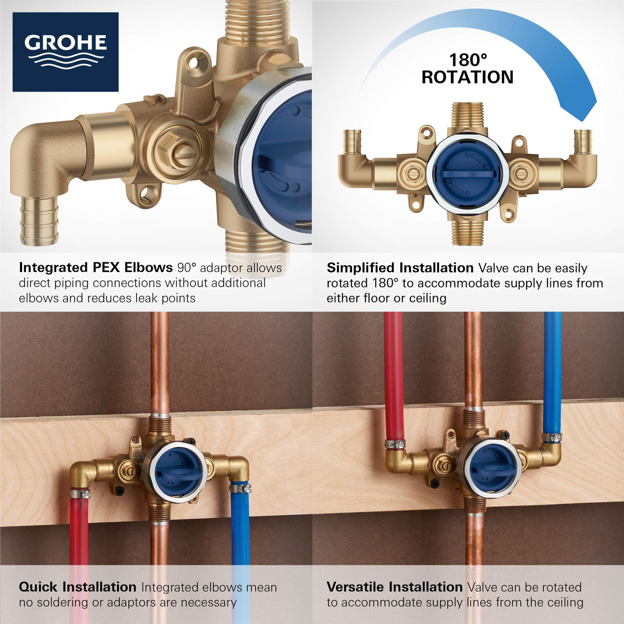 Grohe Grohsafe 35115000 Pressure Balance Rough-In Valve