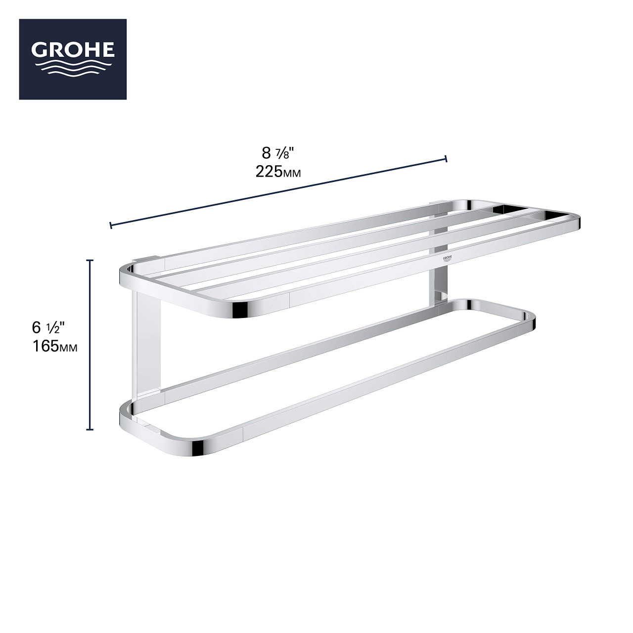 Grohe Selection 41066A00 Towel Rack in Grohe Hard Graphite