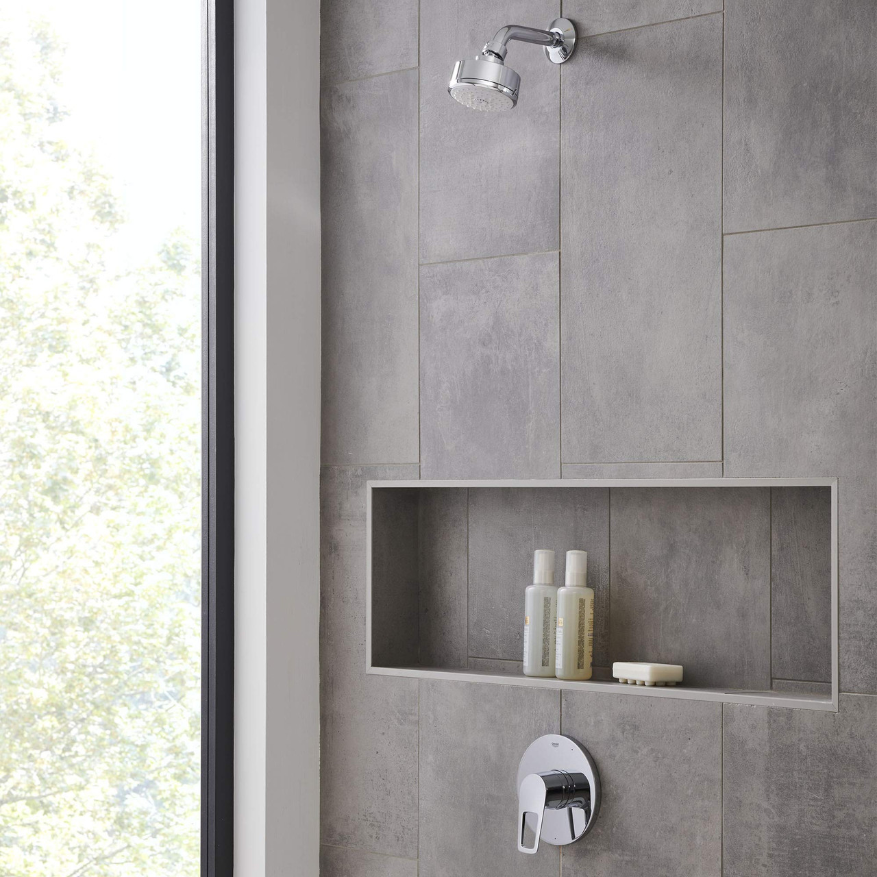 Grohe Bauloop 19595001 Pressure Balance Valve Trim with Cartridge in Grohe Chrome