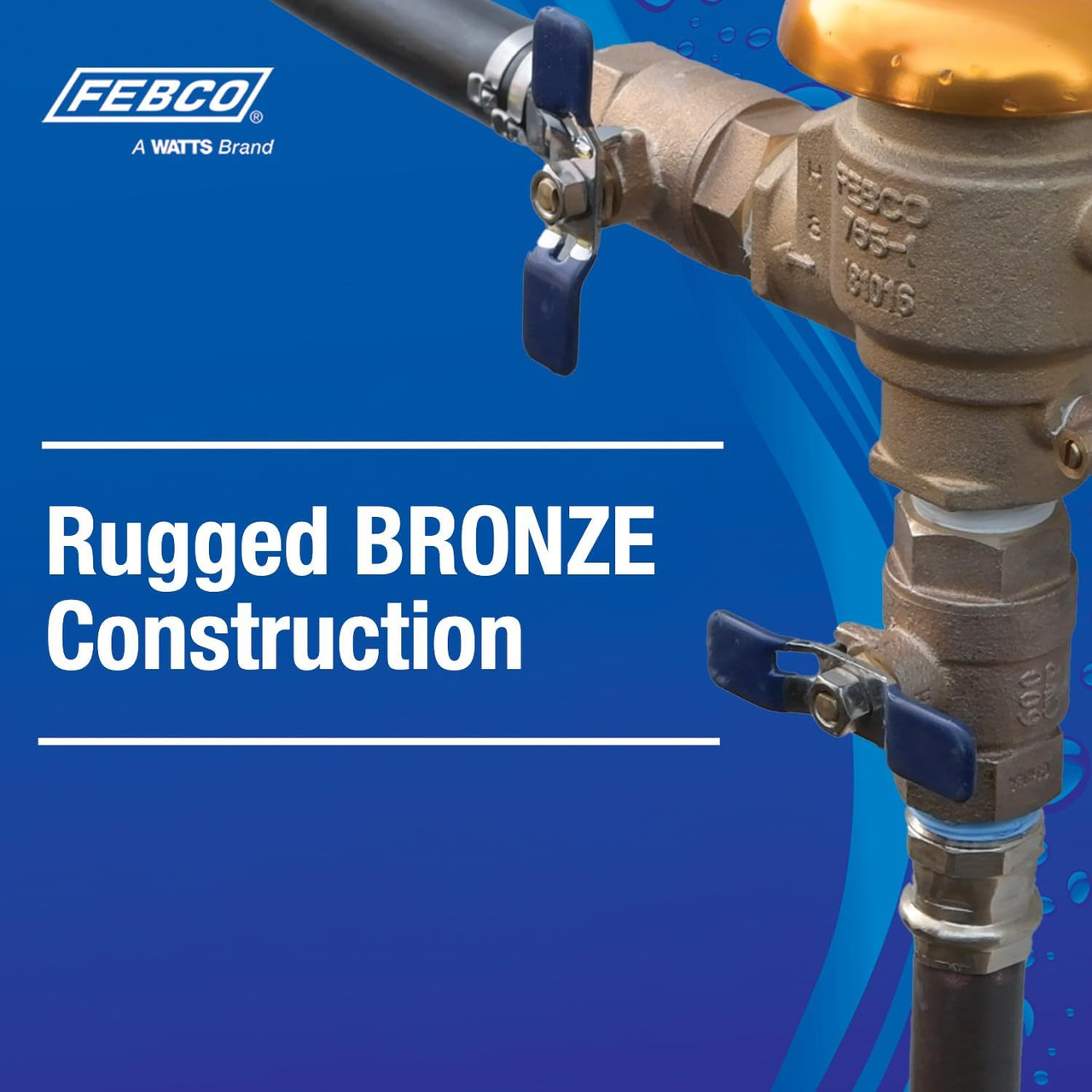 FEBCO T765FBV Pressure Vacuum Breaker 1-1/4 Inch Bronze Freeze Sensor