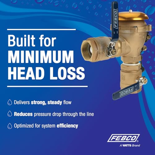 Febco 765 3/4 Inch Bronze Pressure Vacuum Breaker Backflow Preventer with Quarter Turn Shutoffs and Freeze Sensor - T765DBV