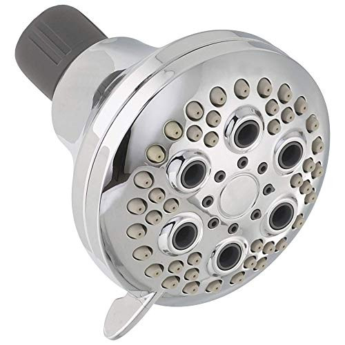 Peerless Universal Showering Components 76551C Water-Saving Five Spray Massage Shower Head in Chrome Finish