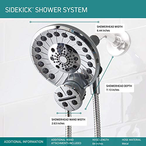 Peerless Universal Showering Components 76465 SideKick Shower System w/o Attachments in Chrome Finish