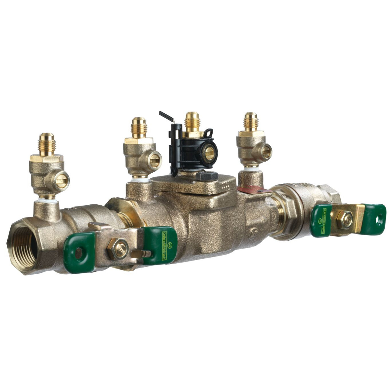 Watts Series 007 Double Check Backflow Preventer 3/4 Inch Bronze Quarter Turn