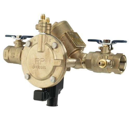 Watts LF825Y RPZ Backflow Preventer 1 Inch Lead Free Bronze