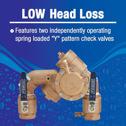 Watts LF825Y RPZ Backflow Preventer 1 Inch Lead Free Bronze