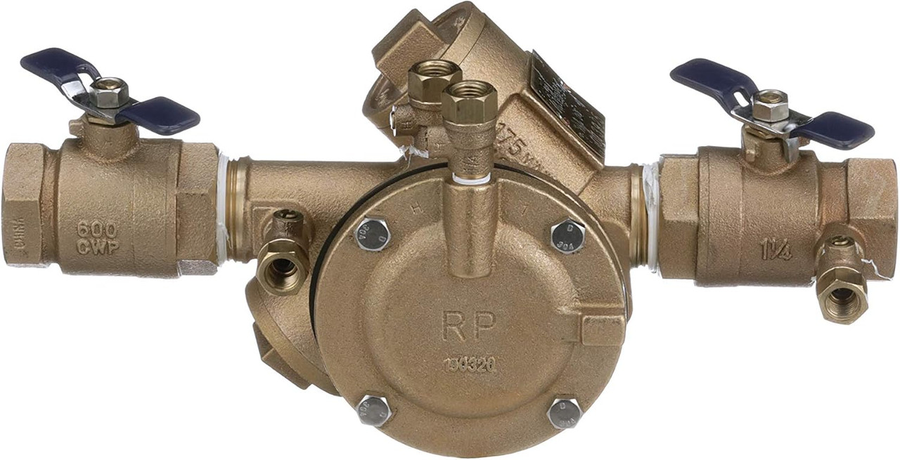 FEBCO 825FBV Reduced Pressure Zone Backflow Preventer 1-1/4 Inch Bronze