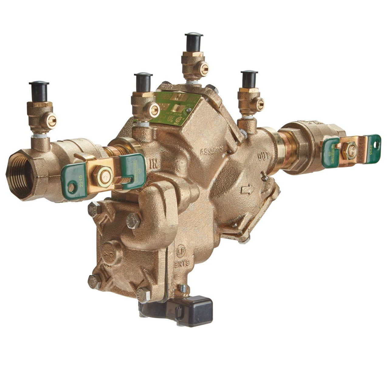 Watts LF909 RPZ Backflow Preventer 3/4 Inch Lead Free Silicon Bronze Quarter Turn