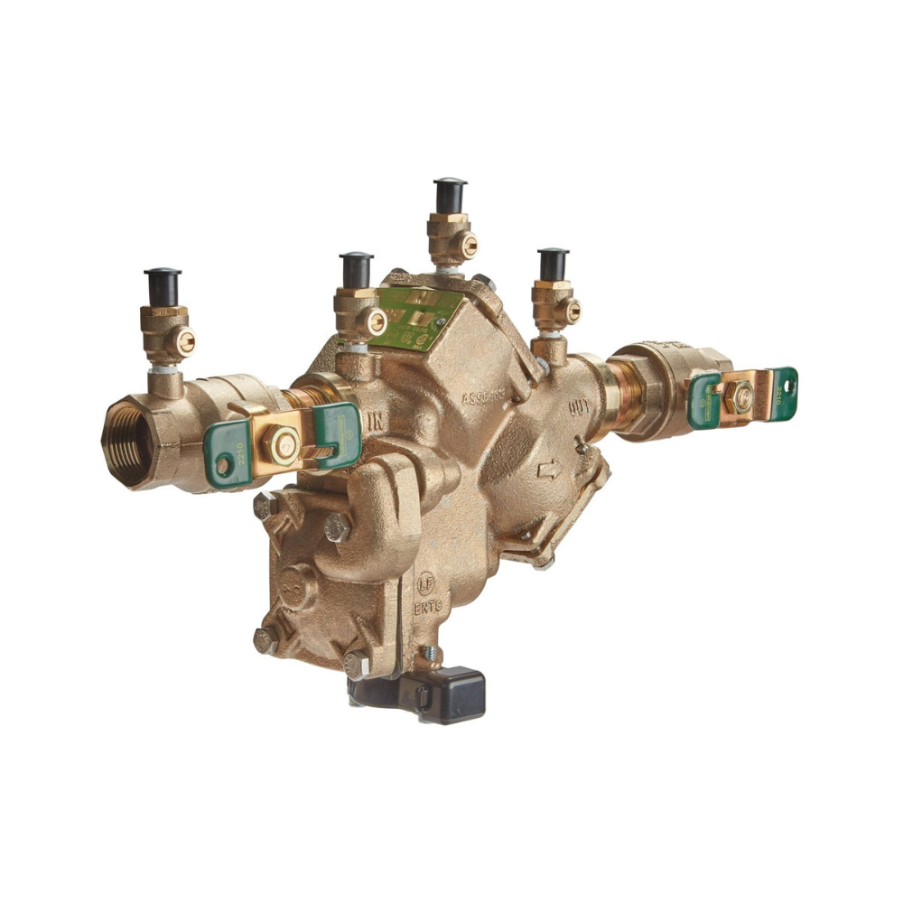 Watts LF909 RPZ Backflow Preventer 3/4 Inch Lead Free Silicon Bronze Quarter Turn