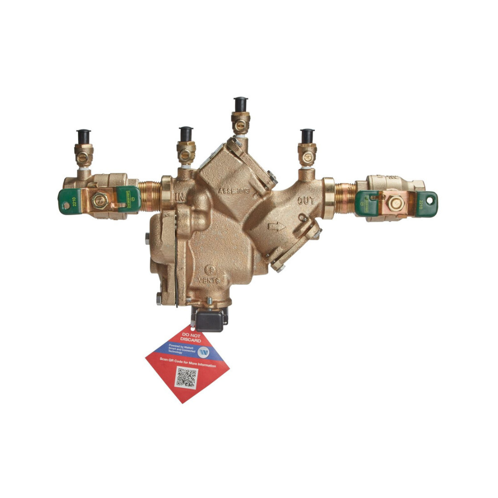 Watts LF909 RPZ Backflow Preventer 3/4 Inch Lead Free Silicon Bronze Quarter Turn
