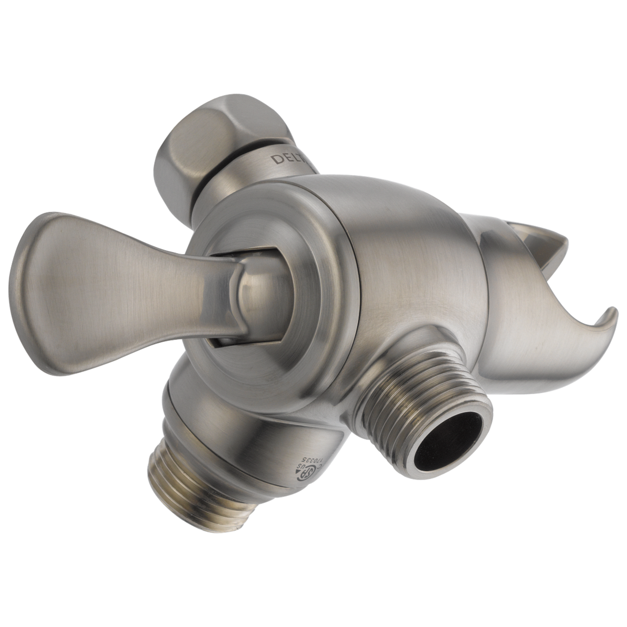 Delta Universal Showering 3-Way Shower Arm Diverter with Hand Shower Mount in Stainless Finish - U4920-SS-PK