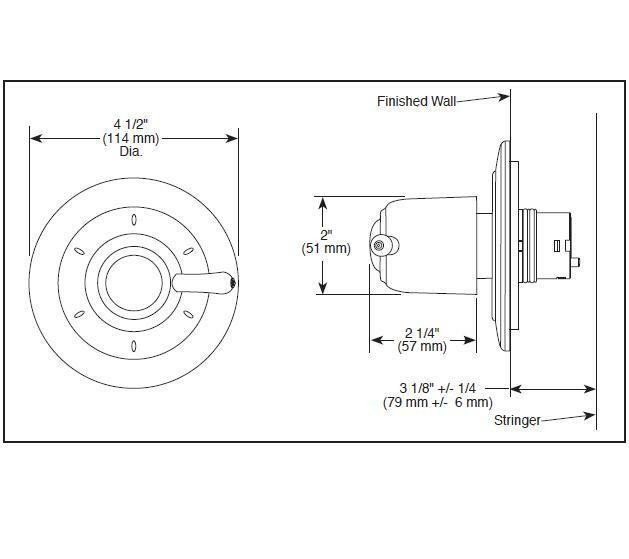 Delta 6-Setting 3-Port Diverter Trim
