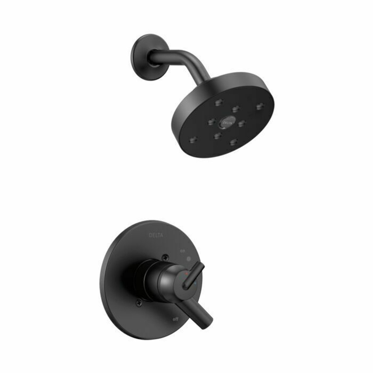 Delta Trinsic Monitor 17 Series H2OKinetic Shower Trim in Matte Black Finish - T17259-BL