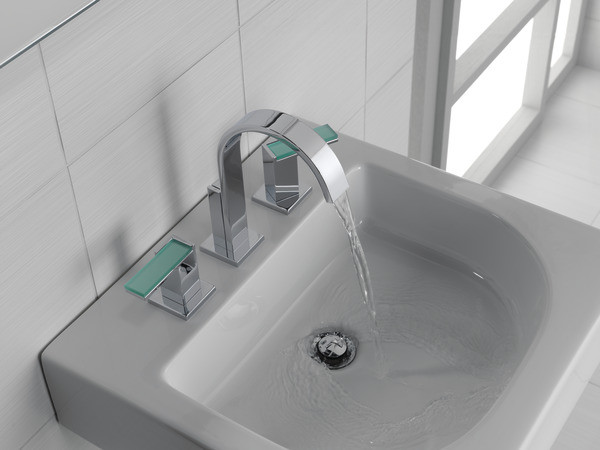 Brizo Siderna Widespread Lavatory Faucet - Less Handles 1.5 GPM