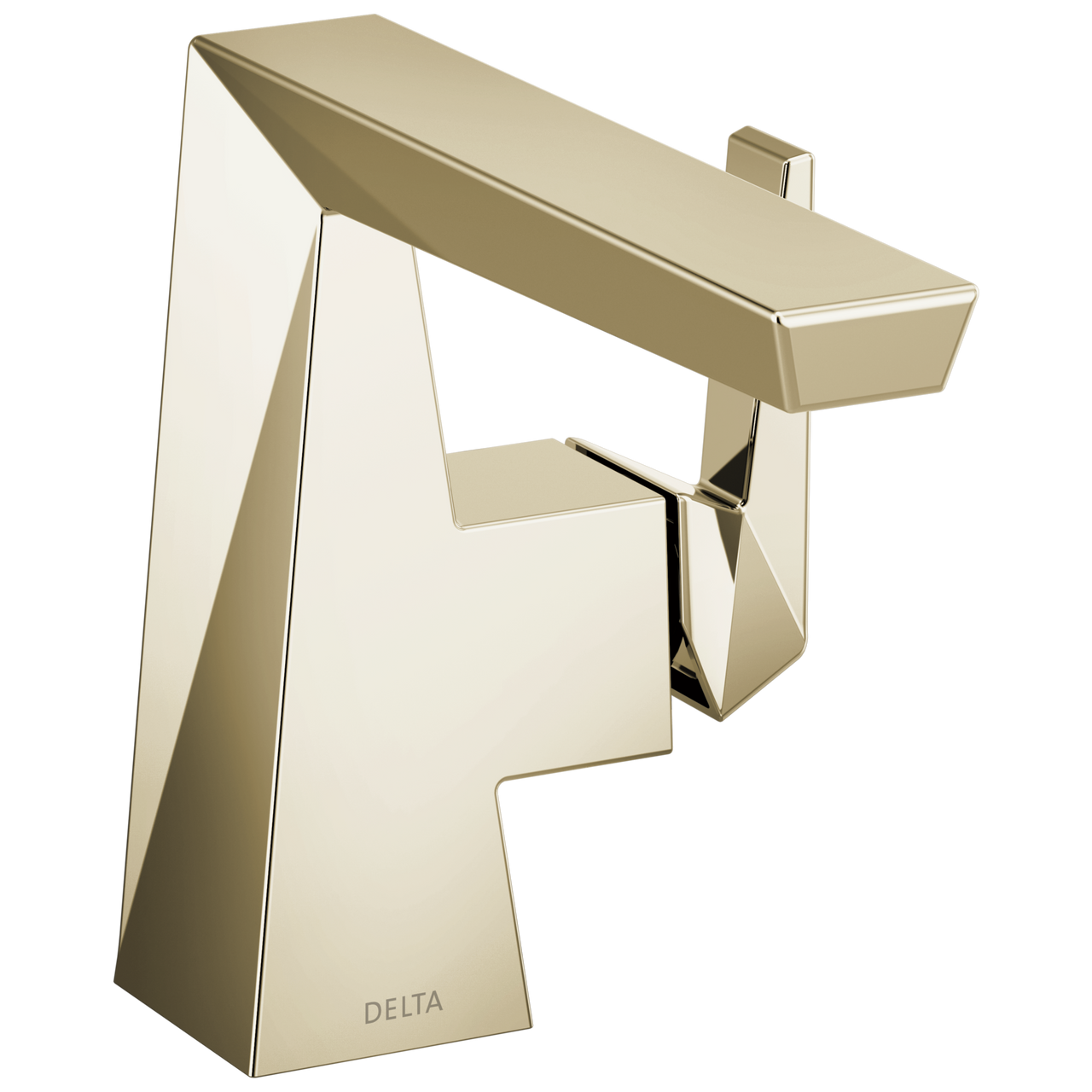 Delta Trillian Single Handle Bathroom Faucet with Metal Drain & Pop Up in Lumicoat Polished Nickel Finish - 543-PN-PR-MPU-DST