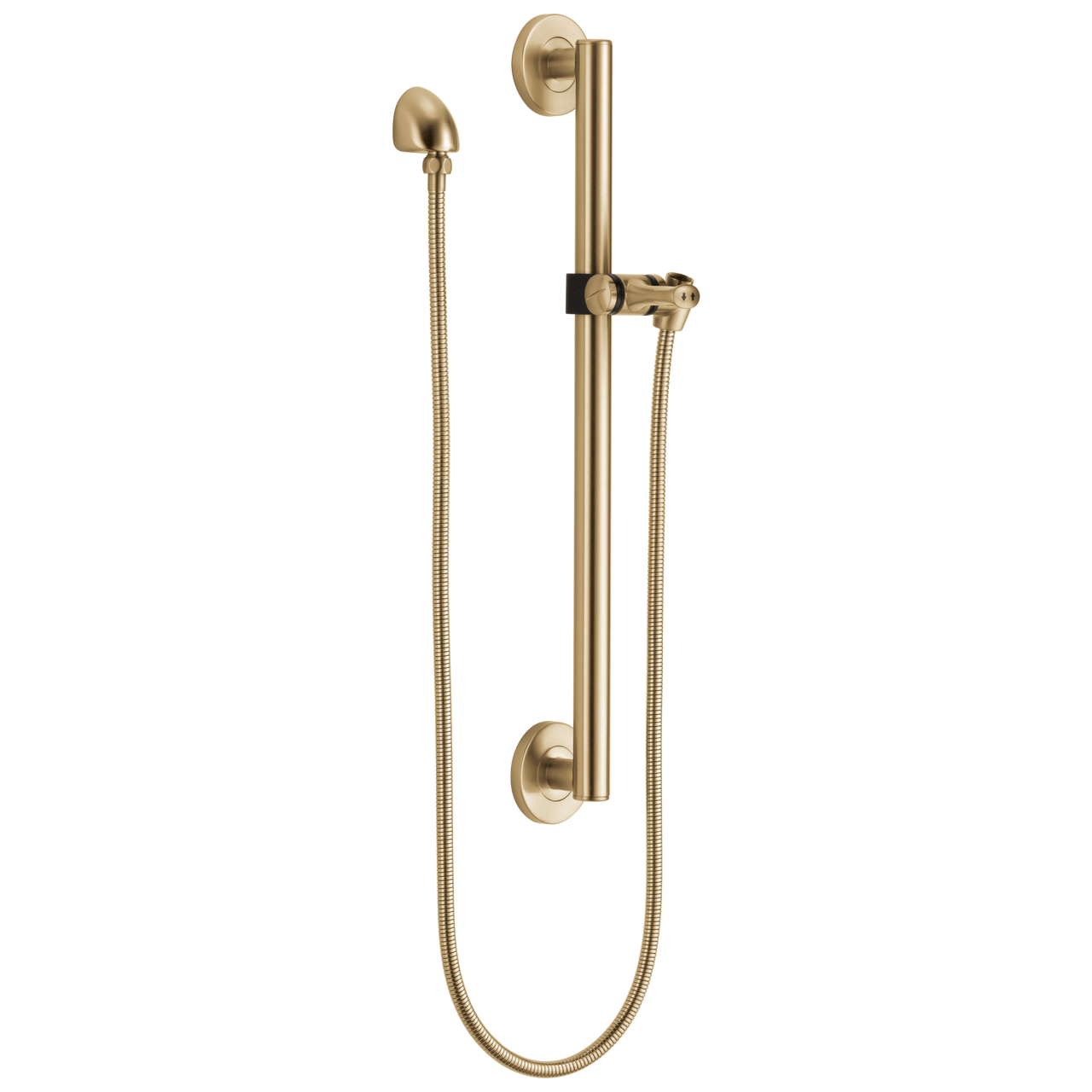 Delta Universal Showering Adjustable Slide Bar / Grab Bar Assembly with Elbow in Champagne Bronze Finish - 51600-CZ