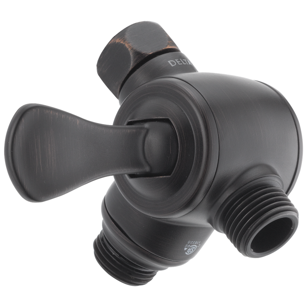 Delta Universal Showering 3-Way Shower Arm Diverter for Hand Shower in Venetian Bronze Finish - U4929-RB-PK