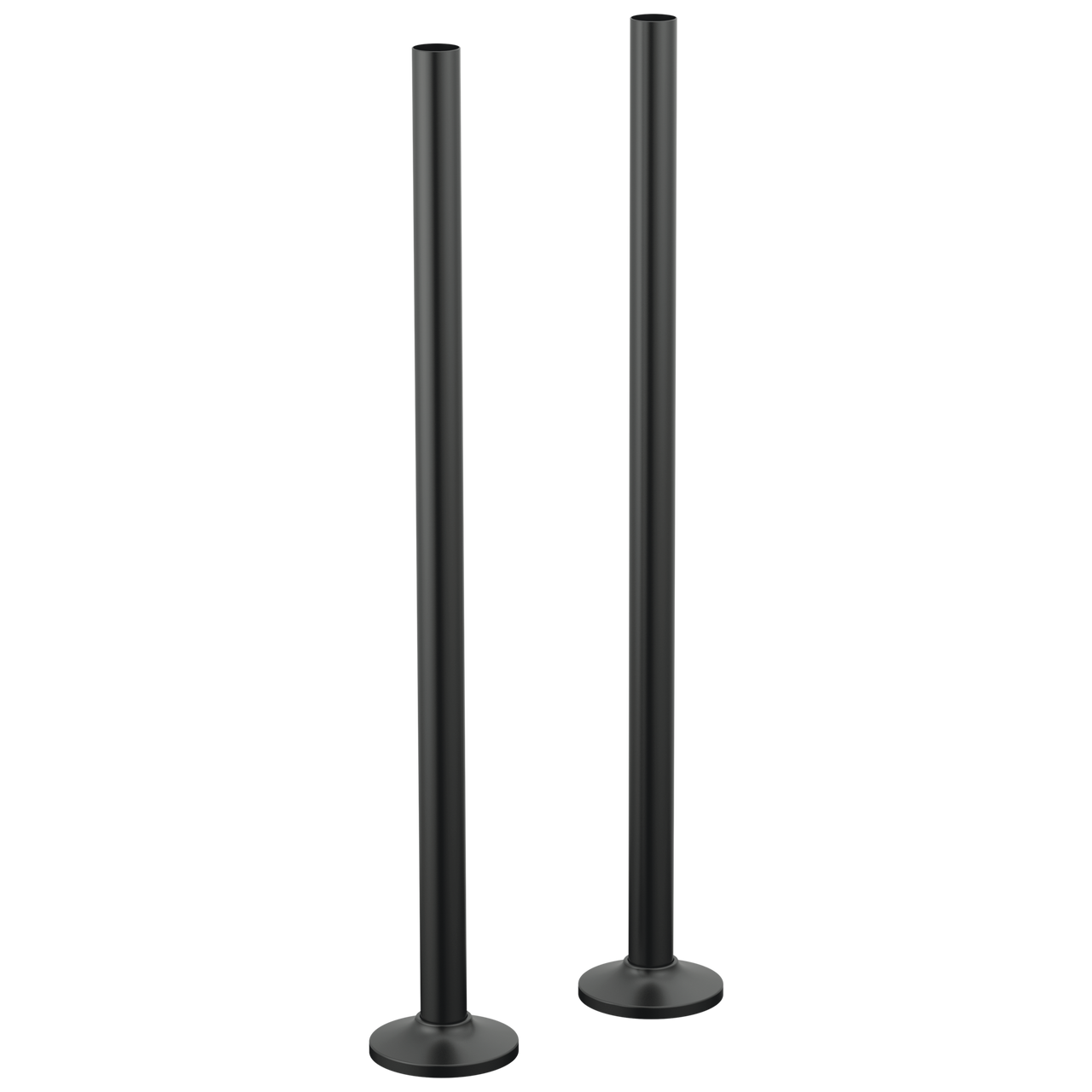 Brizo Kintsu Floor Mount Tub Filler Unions in Matte Black Finish - T71766-BL