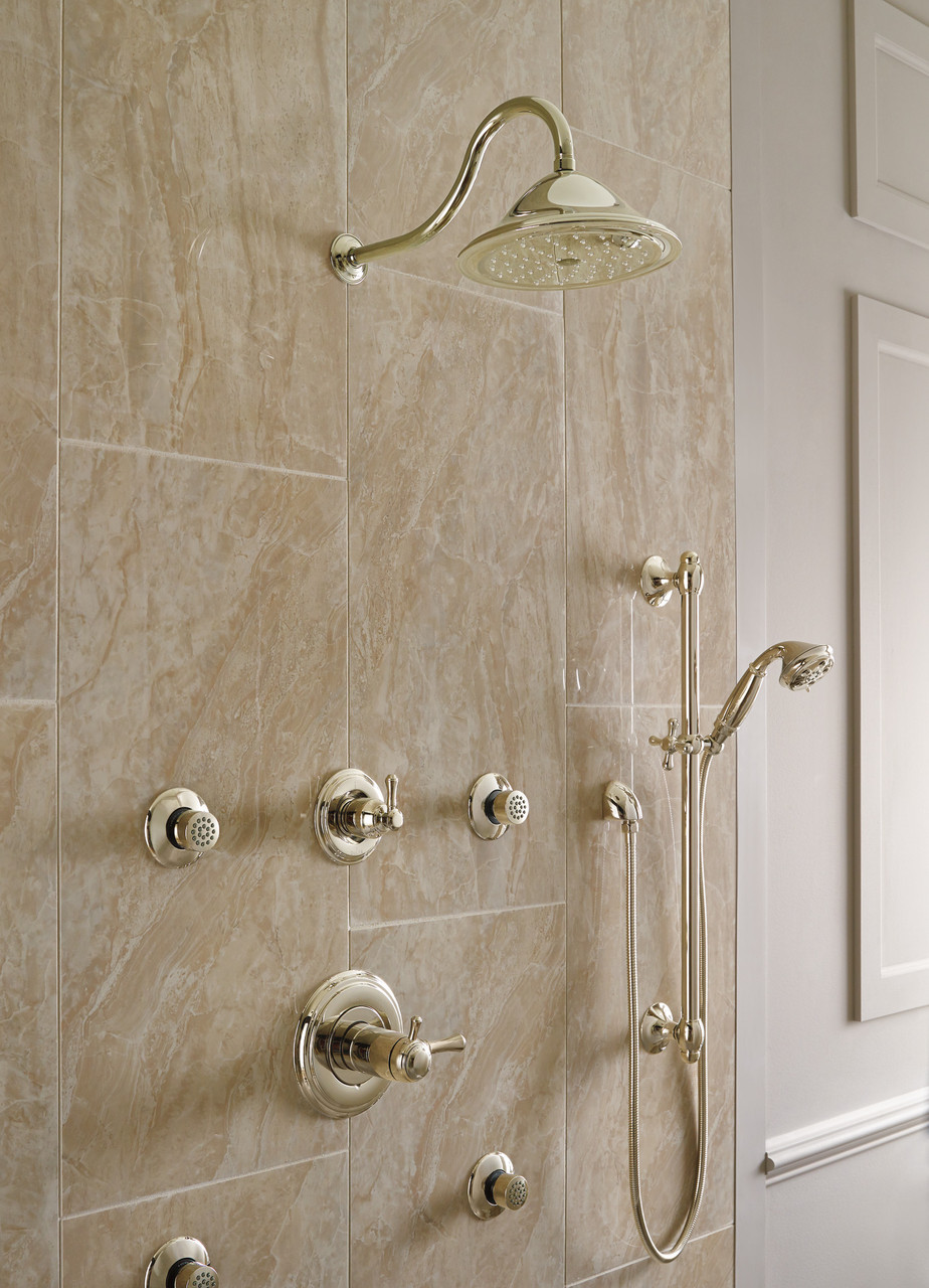 Delta Cassidy 6-Setting 3-Port Diverter Trim - Less Handle