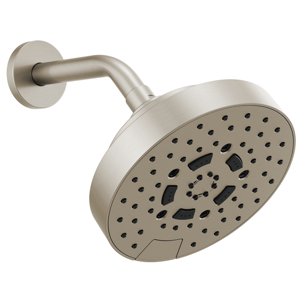 Brizo Universal Showering 7" Linear Round H2OKinetic Multi-Function Wall Mount Shower Head - 2.5 GPM in Brushed Nickel Finish - 87492-BN-2.5
