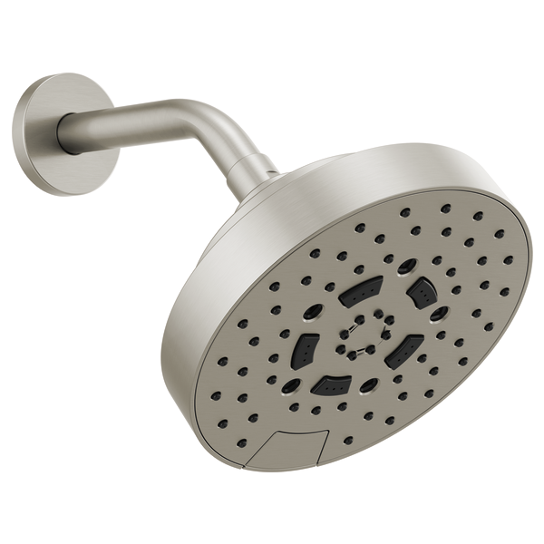 Brizo Universal Showering 7" Linear Round H2OKinetic Multi-Function Wall Mount Shower Head - 2.5 GPM in Luxe Nickel Finish - 87492-NK-2.5