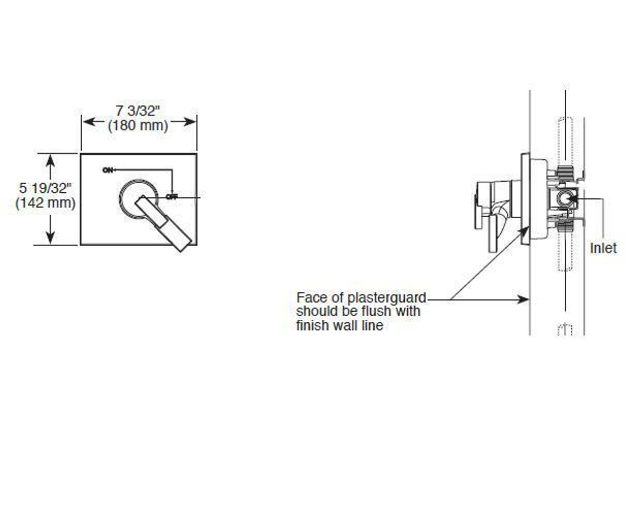 Delta Vero Monitor 17 Series Valve Only Trim