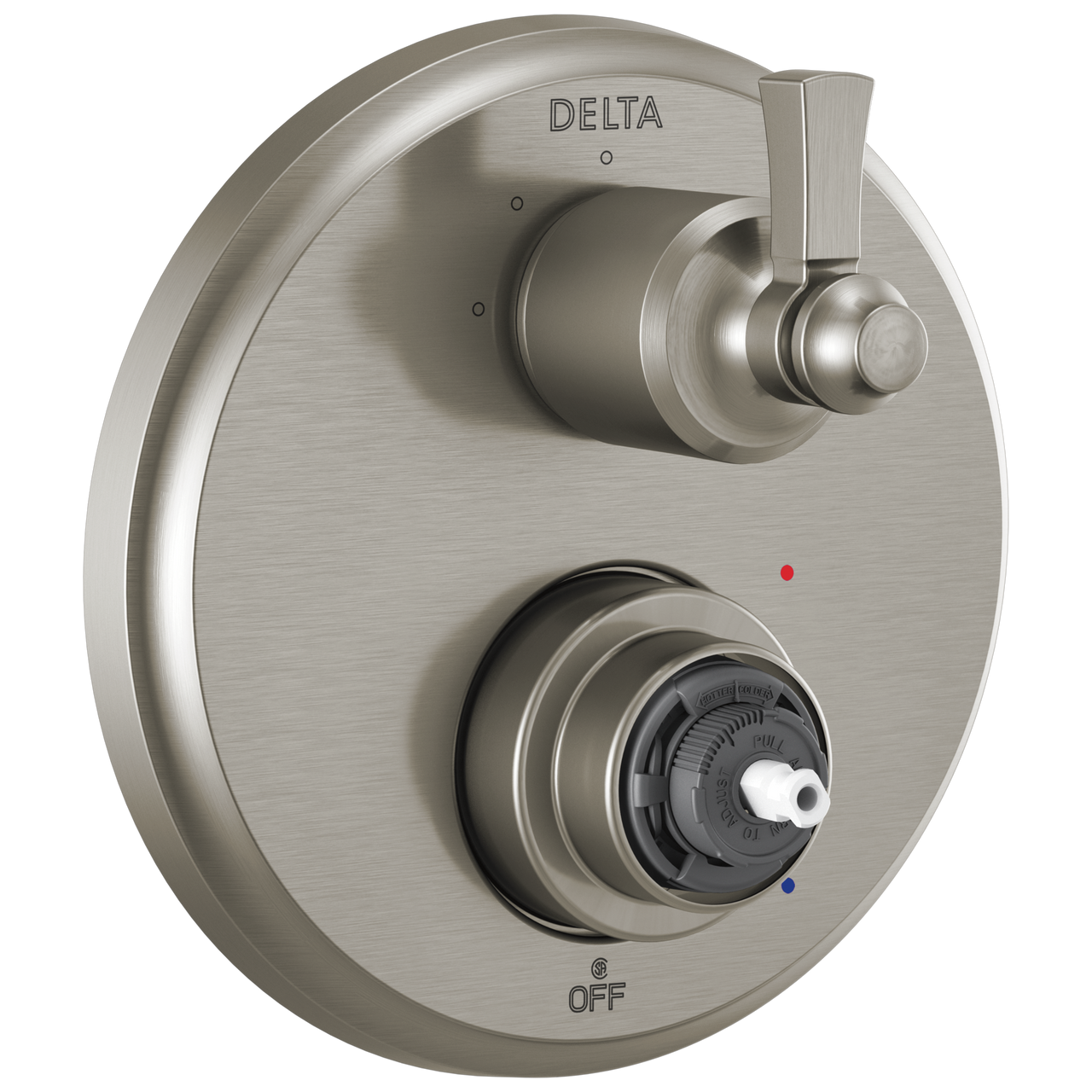 Delta Dorval Traditional 2-Handle Monitor 14 Series Valve Trim with 3 Setting Diverter in Stainless Finish - T24856-SSLHP