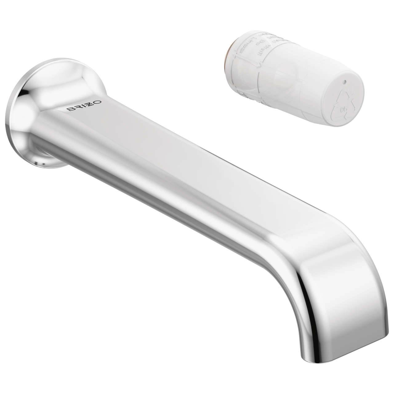 Brizo Allaria Two-Hole, Single-Handle Wall Mount Lavatory Faucet - Less Handle 1.2 GPM in Chrome Finish - T65767LF-PCLHP-ECO