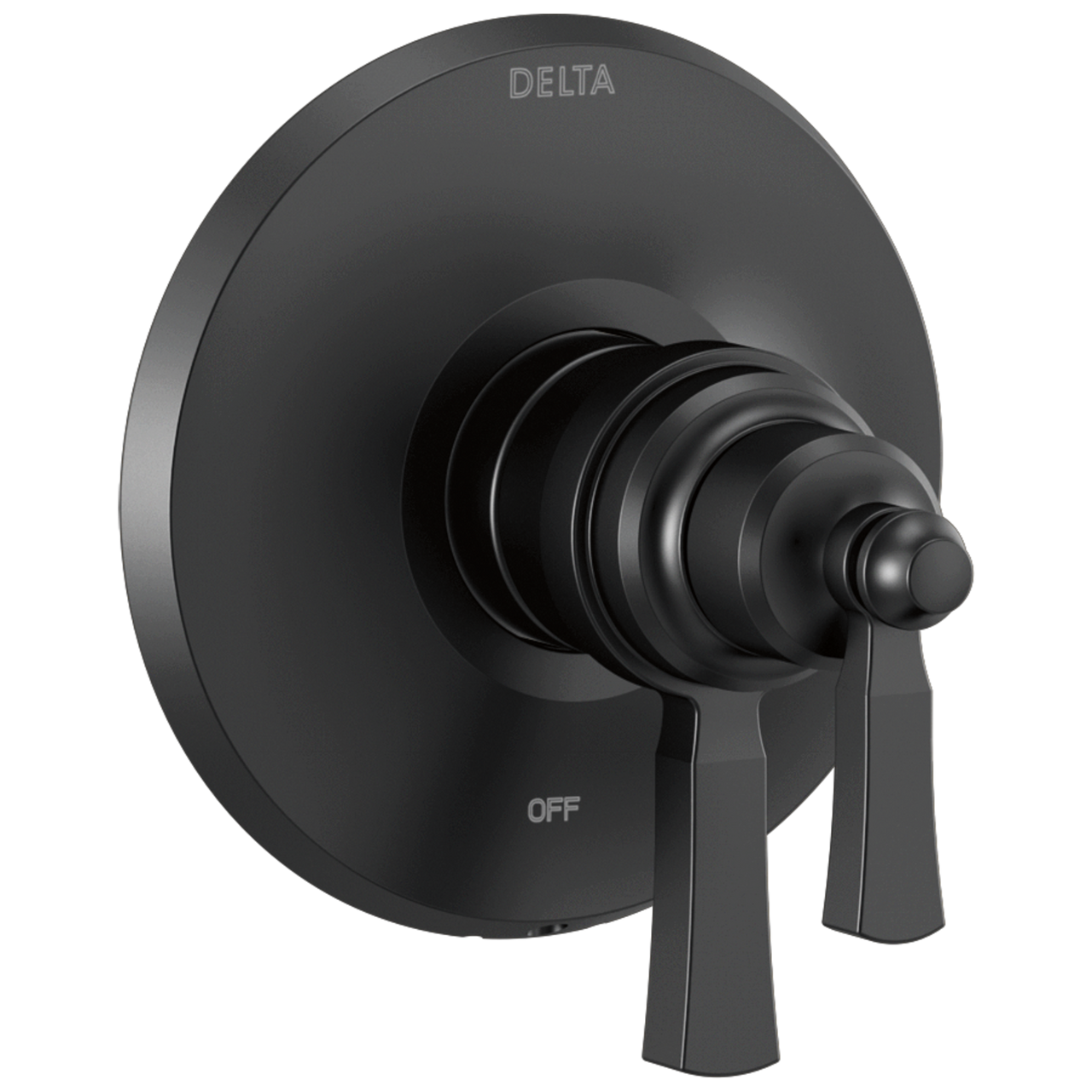 Delta Dorval TempAssure 17T Series Valve Only Trim in Matte Black Finish - T17T056-BL