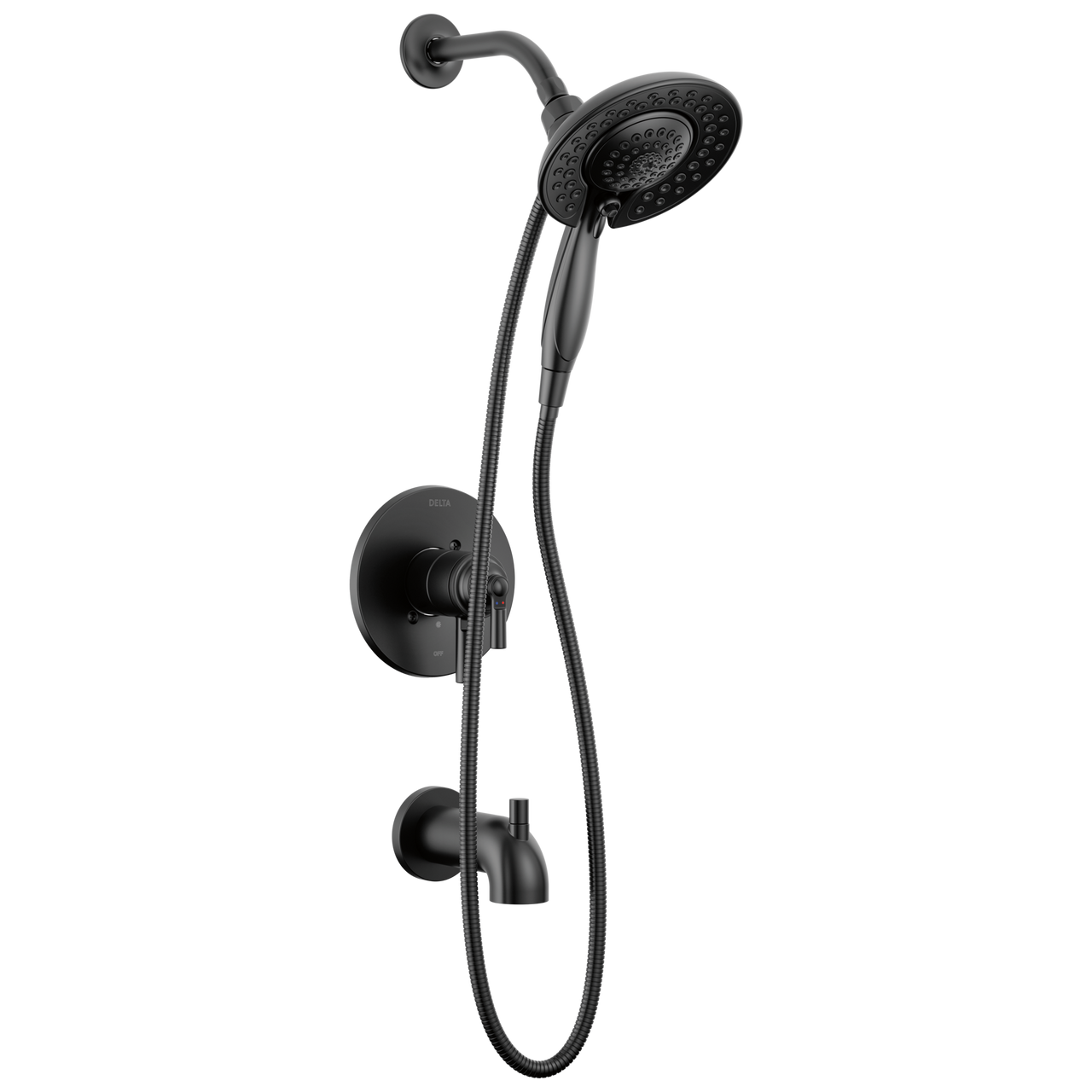 Delta Saylor Monitor 17 Series Tub & Shower Trim with In2ition in Matte Black Finish - T17435-BL-I