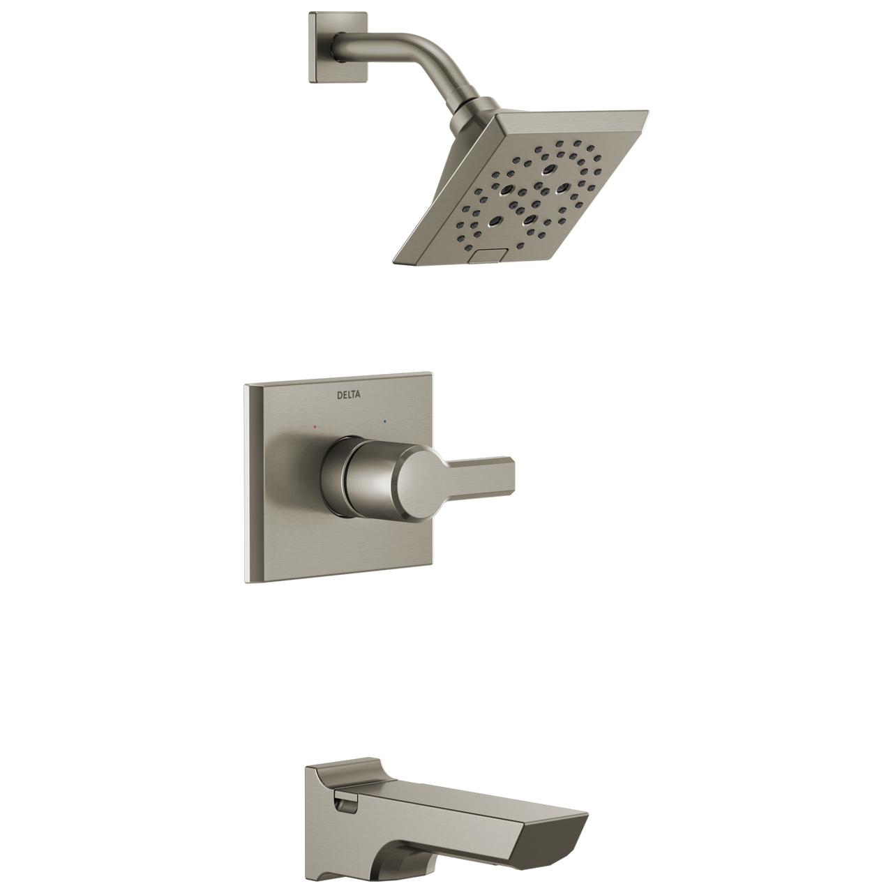 Delta Pivotal Monitor 14 Series H2OKinetic Tub & Shower Trim in Lumicoat Stainless Finish - T14499-SS-PR