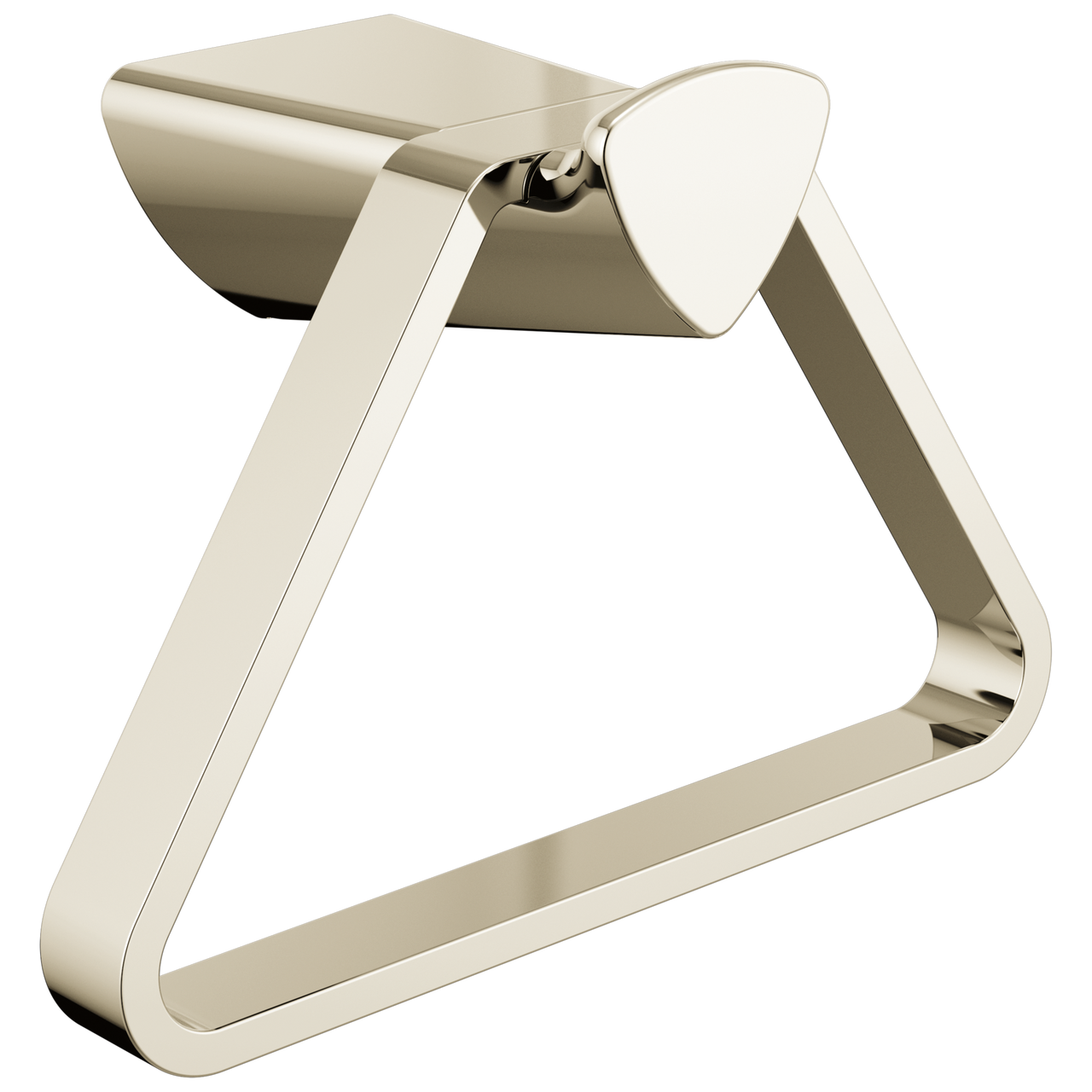 Delta Zura Triangular Towel Holder in Polished Nickel Finish - 77446-PN
