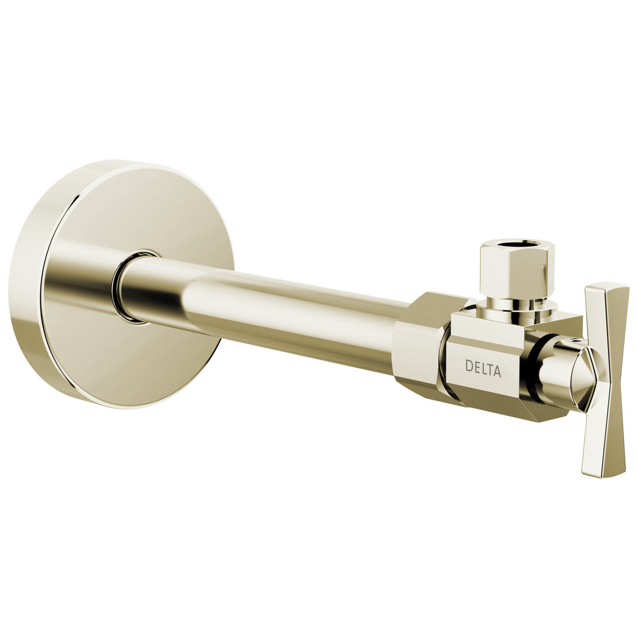 Delta Angled Supply Stop Valve with Lever Handle in Polished Nickel Finish - DT022203-PN