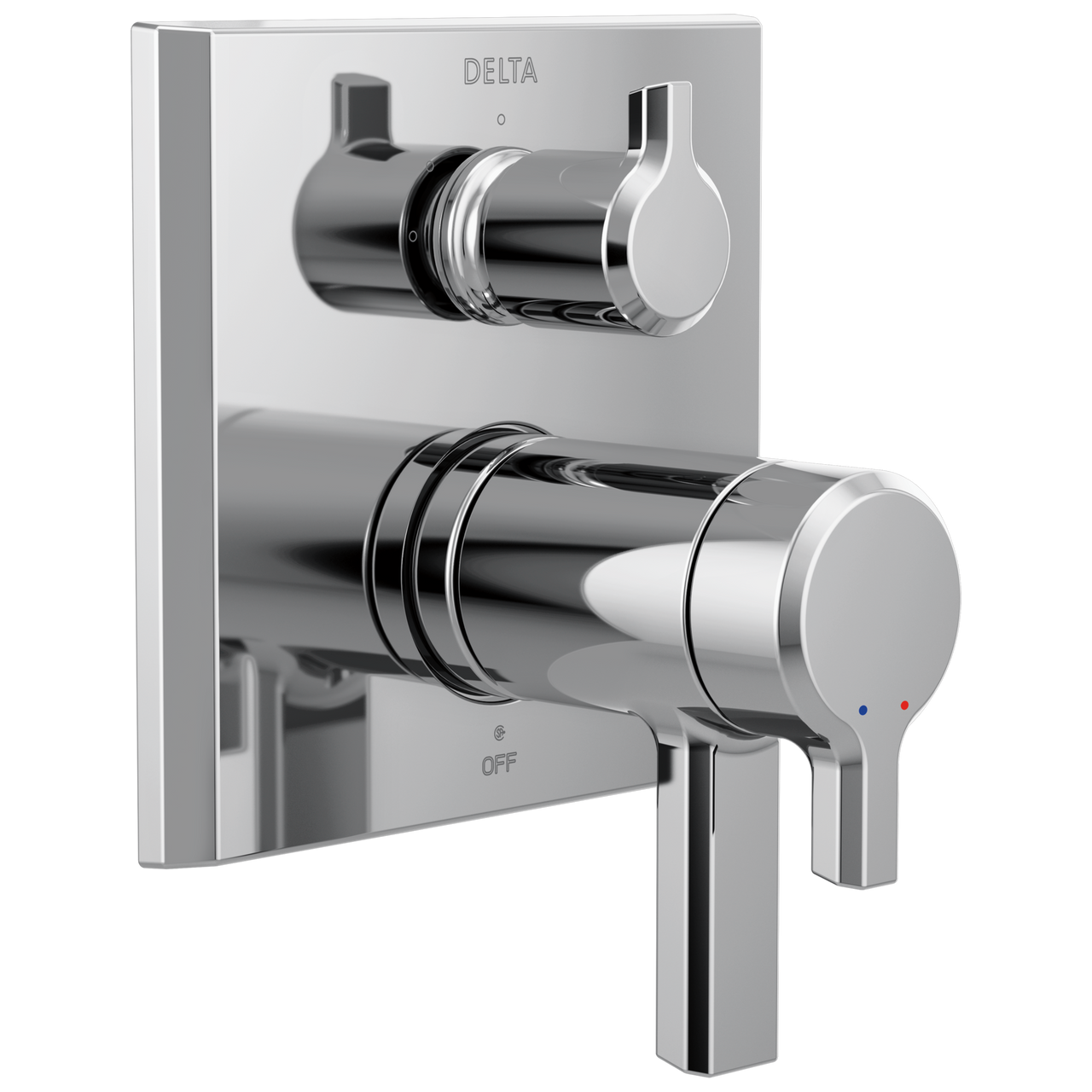 Delta Pivotal TempAssure 17T Series Valve Trim with 3-Setting Integrated Diverter in Lumicoat Chrome Finish - T27T899-PR