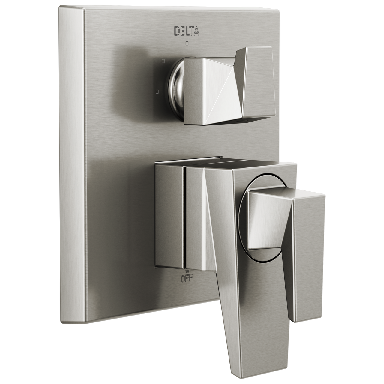 Delta Trillian Two-Handle Monitor 17 Series Valve Trim with 3-Setting Diverter in Lumicoat Stainless Finish - T27843-SS-PR