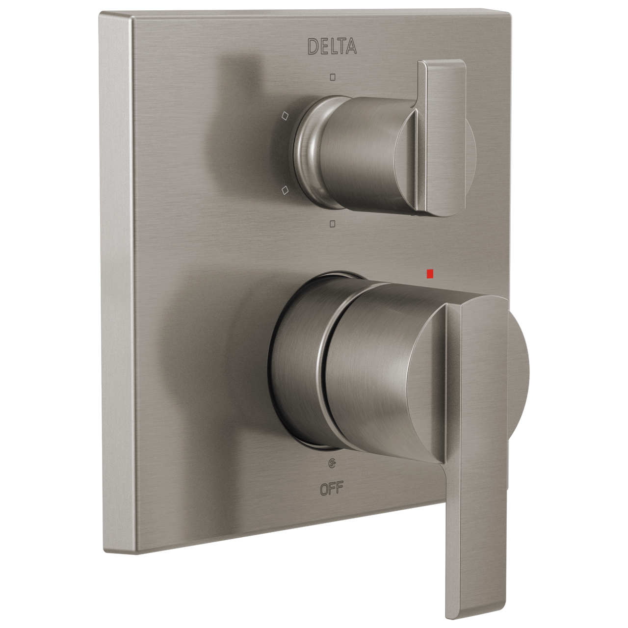 Delta Ara Angular Modern Monitor 14 Series Valve Trim with 6-Setting Integrated Diverter in Stainless Finish - T24967-SS