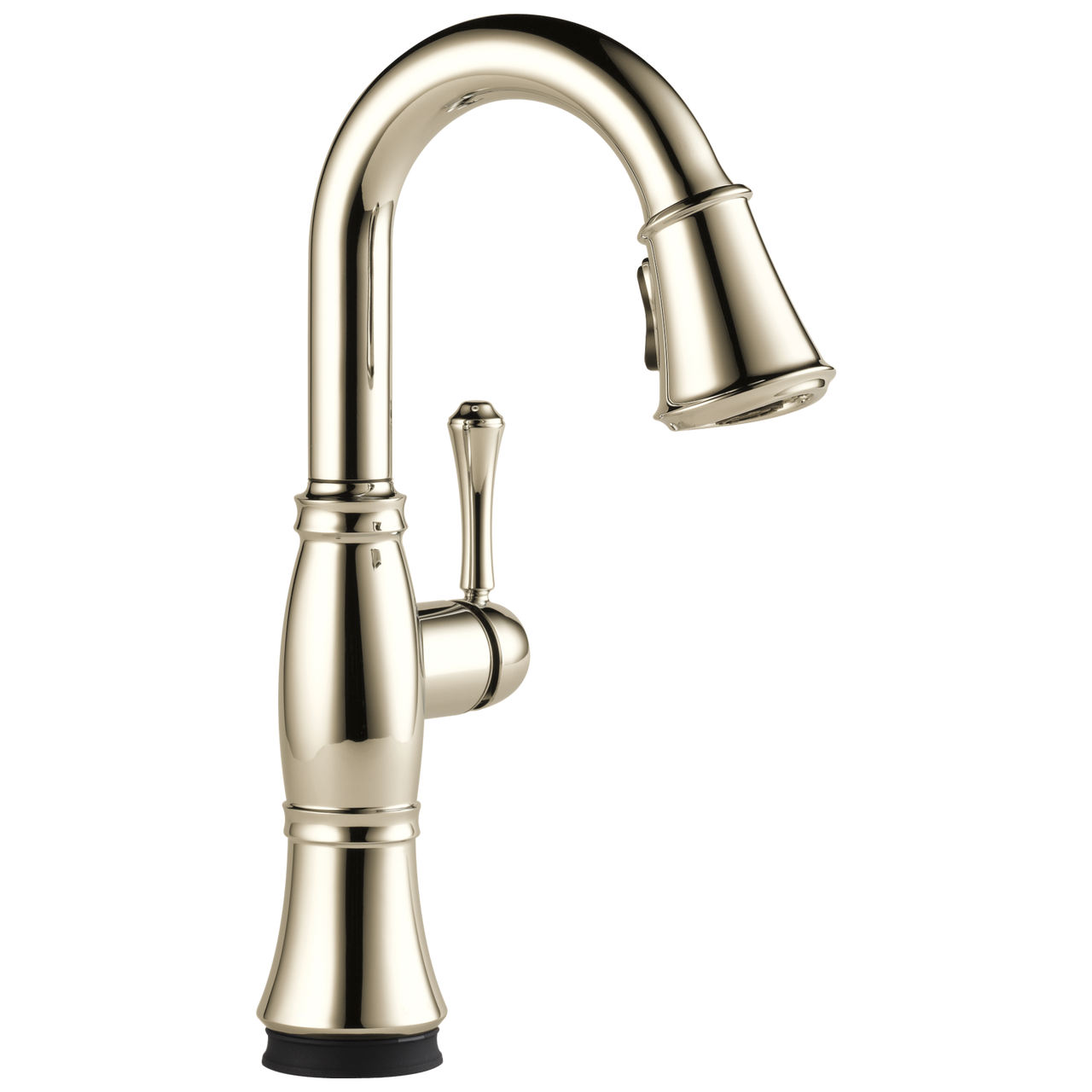 Delta Cassidy Single Handle Pull-Down Bar / Prep Faucet with Touch2O Technology in Lumicoat Polished Nickel Finish - 9997T-PN-PR-DST
