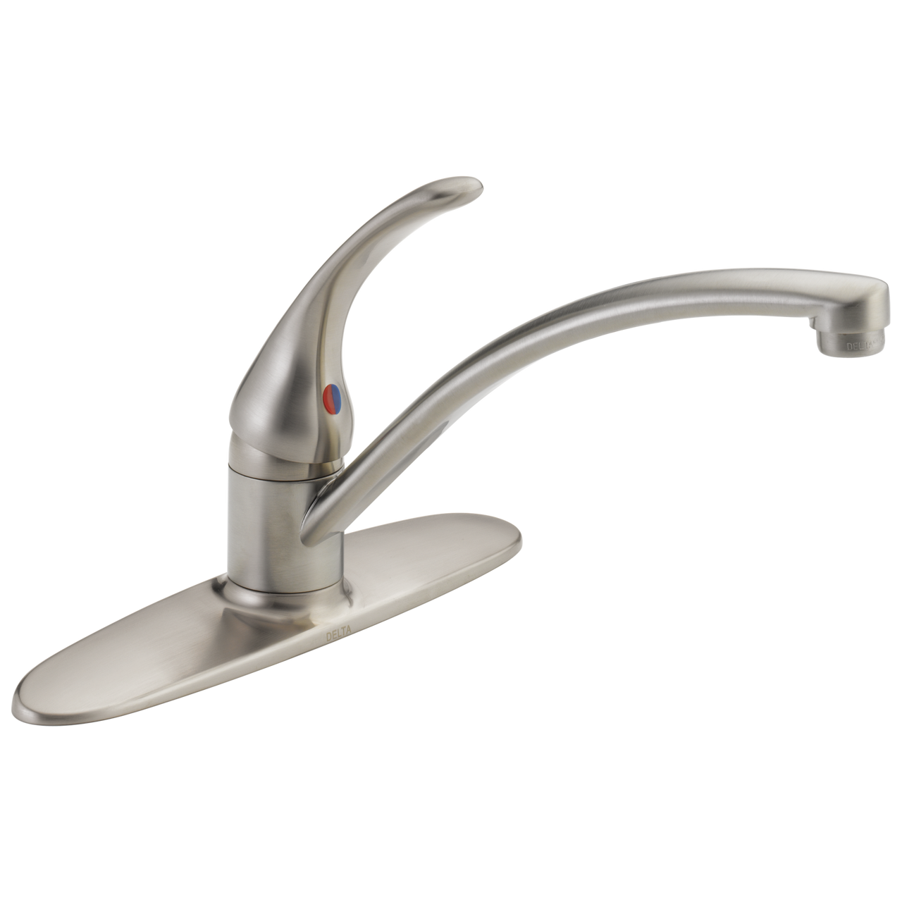 Delta Foundations Single Handle Kitchen Faucet in Stainless Finish - B1310LF-SS