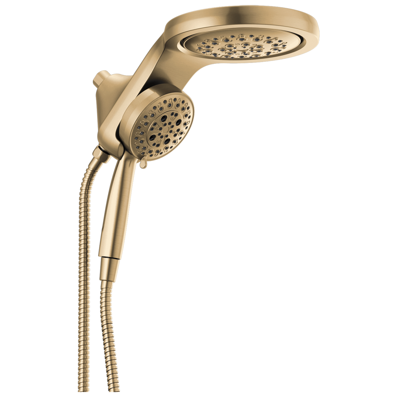 Delta Universal Showering HydroRain H2OKinetic 5-Setting Two-in-One Shower Head 2.5 GPM in Champagne Bronze Finish - 58680-CZ25