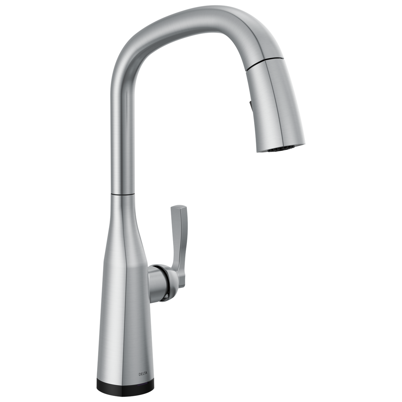 Delta Stryke Single Handle Pull Down Kitchen Faucet with Touch 2O Technology in Lumicoat Arctic Stainless Finish - 9176T-AR-PR-DST