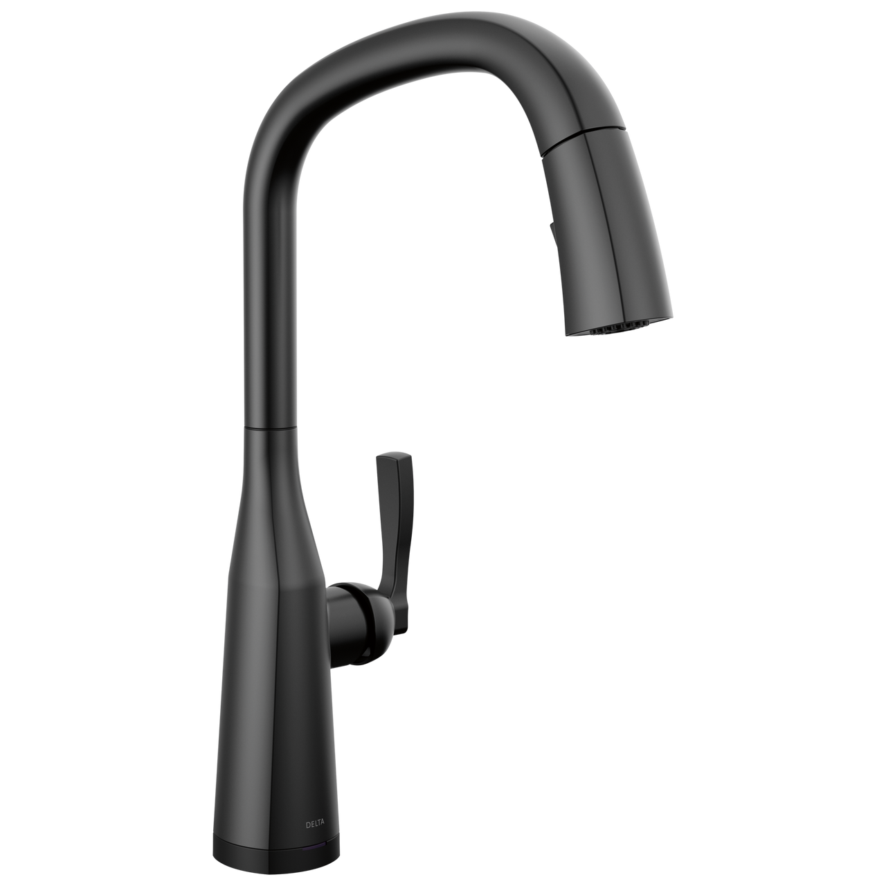 Delta Stryke Single Handle Pull Down Kitchen Faucet with Touch 2O Technology in Matte Black Finish - 9176T-BL-DST